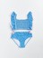 Lcw Kids Kare Yaka Ekose Kız Çocuk Bikini 1