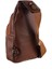 Vegan Deri Unisex Çapraz Göğüs ve Omuz Çantası Body Bag - Taba 4