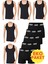 Erkek 10'lu Atlet ve Boxer Takımı Ekonomik Paket Atlet ve Boxer Set 5 Atlet 5 Boxer 1