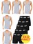 Erkek 10'lu Atlet ve Boxer Takımı Ekonomik Paket Atlet ve Boxer Set 5 Atlet 5 Boxer 1
