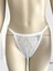 Intive Vs Dantelli Arkası ve Yanları Parlak Taşlı Ultra Şık Kaliteli G-String (Siyah-Beyaz) 5