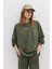 Soluk Efektli Sloganlı Sweatshirt 1
