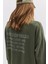 Soluk Efektli Sloganlı Sweatshirt 2