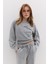 Soluk Efektli Sloganlı Sweatshirt 1