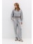 Soluk Efektli Sloganlı Sweatshirt 4