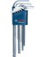 Alyan Anahtar Seti Hex 9 Parça Açılı Anahtar, 1.5-10.0 mm, Mavi 1