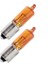 2 Adet 12V H21W 21W BAY9S Ampul Turuncu 1