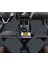 Toyota Aygo 2005 - 2014 Uyumlu Beyaz Dikişli Siyah Deri Paspas 2