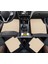 Toyota Aygo 2005 - 2014 Uyumlu Bej Dikişli Bej Deri Paspas 2