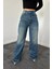 Lacivert Comfy Jeans Pantolon 4