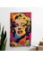 Andy Warhol Duvar Sanatı Modern Baskılı Duvar Örtüsü - %100 Pamuk Sırt, Polyester Ön, Canlı 1