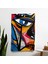 Popart Tarzı Geometrik Soyut Duvar Örtüsü | Canlı Renkler | Yatak Odası, Oturma Odası ve Yurt 1