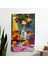 Klasisizm Pop Art Fusion Duvar Örtüsü - %100 Pamuk Sırt, Polyester Ön - Canlı Renkler, Yatak 1