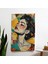 Pop Art Kadın Duvar Örtüsü - Yatak Odası, Oturma Odası Veya Yurt Dekoru Için Canlı Polyester 1