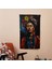 Frida Kahlo Tarzı Modern Sanat Duvar Örtüsü - Ranforce Kumaş, Canlı Renkler - Yatak Odası, 3