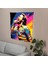 Pop Art Müzisyen Duvar Örtüsü - Süblimasyon Baskılı Canlı Kumaş Sanatı, %100 Pamuk Destekli, 2