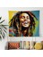 Bob Marley Pop Art Duvar Örtüsü - %100 Pamuk Sırtlı, Canlı Renkler, Süblimasyon Baskı 3
