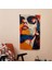 Popart Tarzı Duvar Örtüsü %100 Pamuk ve Polyester Kumaş Dekoratif Örtü 2