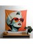 Renkli Pop Art Marilyn Monroe Duvar Örtüsü - Ranforce Kumaş, Canlı Süblimasyon Baskı 1