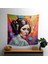 Pop Art Hologramlı Prenses Leia Duvar Örtüsü - Canlı Polyester Ön, %100 Pamuk Arka - Modern 1