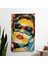 Popart Tarzı Retro Simgeler Duvar Örtüsü - %100 Pamuk Sırt ve Polyester Ön - Canlı Renkler 1