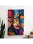 Popart Tarzı Duvar Örtüsü | Ranforce Kumaş | Sertifikalı | Canlı Renkler | Hafif Kumaş Duvar 1