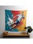 Pop Art Futbol Oyuncu Duvar Örtü - %100 Pamuk Sırt, Canlı Süblimasyon Baskı, Yatak Odası, 1