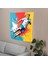 Pop Art Futbol Oyuncu Duvar Örtü - %100 Pamuk Sırt, Canlı Süblimasyon Baskı, Yatak Odası, 2