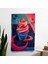 Popart Tarzı Duvar Örtüsü - Süblimasyon Baskılı Canlı %100 Pamuk ve Polyester Kumaş Duvar 1