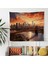 Manhattan Sunset Urban Örtü - Canlı Renklerle Ranforce Kumaş Duvar Askısı 3