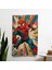 Retro Çizgi Roman Tasarımı Popart Tarzı Duvar Örtüsü - Canlı Renkler Kumaş, Yatak Odası ve 1