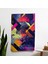 Popart Tarzı Geometrik Şekiller Duvar Örtüsü - %100 Pamuk Sırt, Polyester Ön - Ranforce Kumaş, 1