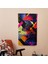Popart Tarzı Geometrik Şekiller Duvar Örtüsü - %100 Pamuk Sırt, Polyester Ön - Ranforce Kumaş, 2