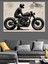 Retro Motosiklet Dekoratif Kanvas - Mdf Ahşap Tablo 1