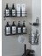 Yapışkanlı Siyah Metal Banyo Rafı 4'lü Düzenleyici Set 3
