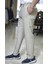 Manjogger Gofre Jogger Pantolon Bej 1