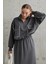 Füme Biyeli Sweatshirt ve Etek Takım 3