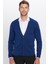 Slim Fit Dar Kesim Düğmeli Düz Pamuk Erkek Hırka 1