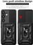 Samsung Galaxy A36 Kılıf Kamera Korumalı Sürgülü Yüzüklü Armor Zırh Tank Kapak + 1 Adet 9h Ekran Koruyucu Cam Set 2