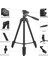 T90 Alüminyum Portatif Tripod 136CM Küre Başlı Telefon Klipsi Fotoğraf & Canlı Yayın (Yurt Dışından) 5