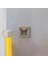 Kelebek Deseni Baskılı Taş Magnet 5x5 3