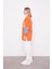 Oranj Kot Detaylı Çiçekli Sweat 3