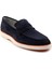 Lacivert Leather Erkek Loafer Ayakkabı E01054184802 2