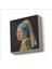 Inci Küpeli Kız (Johannes Vermeer, 1665 Baskılı Taş Magnet 5x5 1