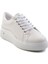 Beyaz Lame Kadın Sneaker K01179001409 2