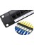 Bağlantı Noktalı Düz Cat6 Patch Panel RJ45 Ağ Kablosu Adaptör Jakı Ethernet Dağıtım Çerçevesi (Yurt Dışından) 5