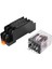 LY2NJ HH62P-L JQX-13F 220V Ac Bobin Dpdt Güç Rölesi 8 Pin W PTF08A Soket (Yurt Dışından) 1