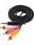 4.9ft 3.5mm Fiş 3 Rca Erkek Adaptör Av Uzatma Kablosu Tv VCD DVD Için (Yurt Dışından) 3
