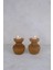 2 Li Büyük Nar Model Tealight Ahşap Şamdan Seti Dekoratif Şamdan 1