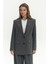 Jessical Çizgili Füme Blazer 1